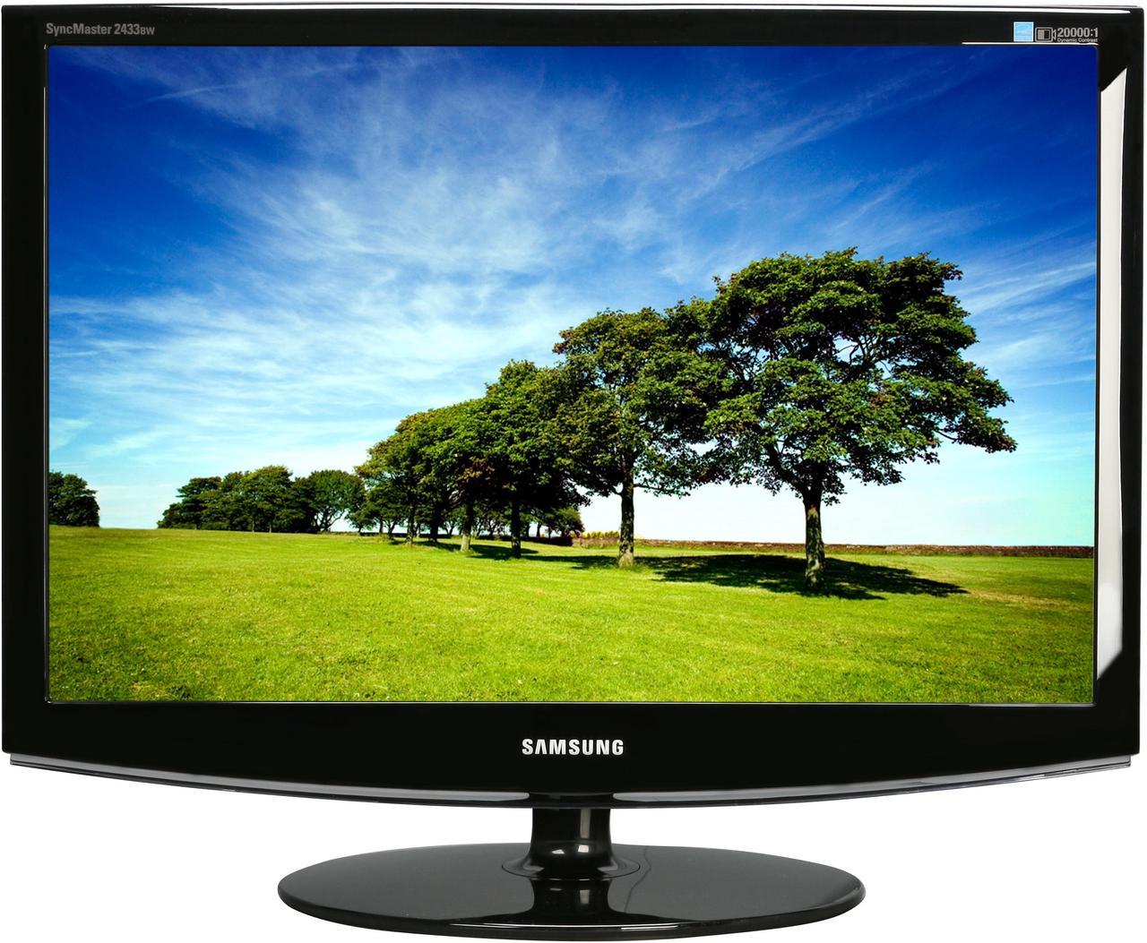 Alt view image 2 of 13 - SAMSUNG 24" a-si TFT/TN WUXGA LCD Monitor 5 ms D-Sub, DVI 2433BW