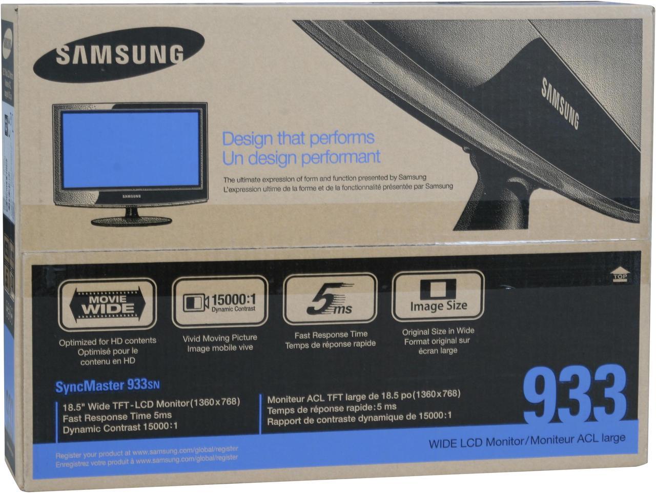 Alt view image 14 of 14 - SAMSUNG 18.5" LCD Monitor 5 ms D-Sub 933SN