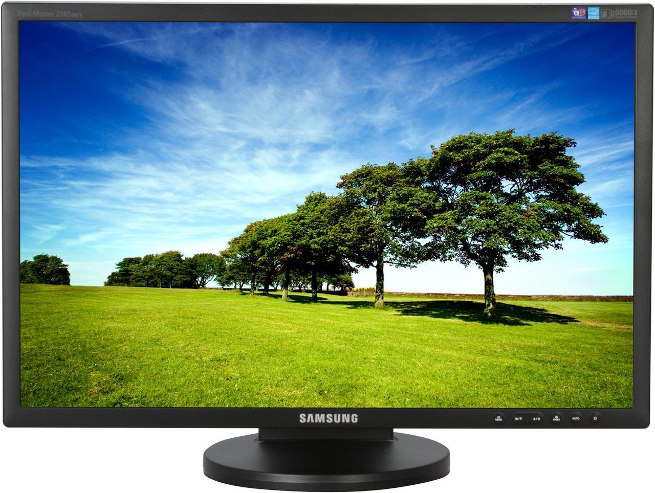 Alt view image 9 of 17 - SAMSUNG 2243BWT Matte Black 22" 5ms Widescreen LCD Monitor w/ Height & Pivot Adjustments 300 cd/m2 DC 8000:1(1000:1) w/ HDCP Support & 2 Built in USB Ports