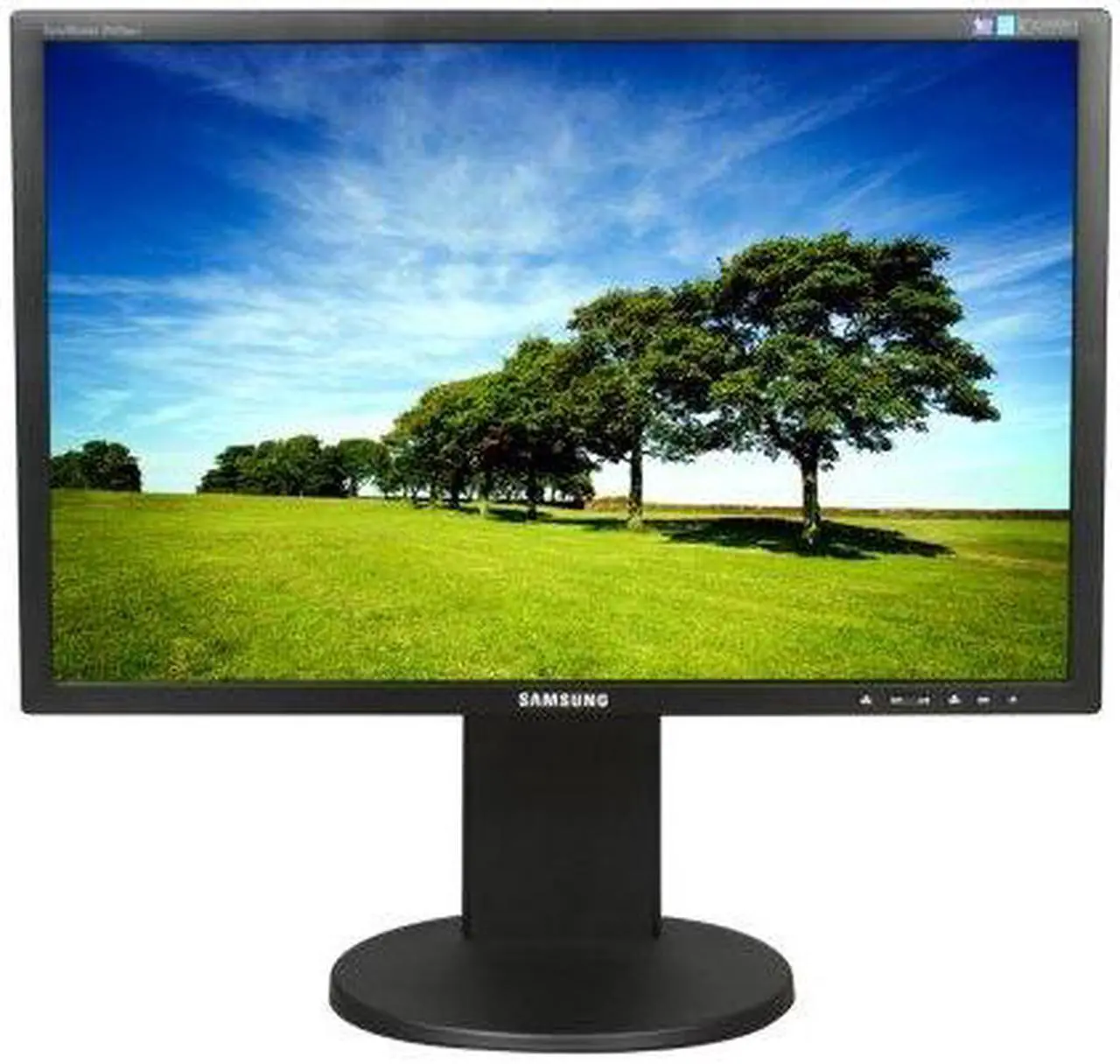 Alt view image 3 of 8 - SAMSUNG 2443BWT Matte Black 24" 5ms  Widescreen LCD Monitor with Height& Pivot Adjustments 300 cd/m2 DC 20000:1(1000:1) w/ HDCP Support