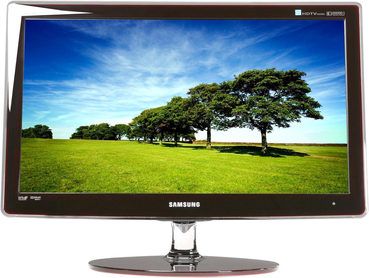 Alt view image 2 of 7 - SAMSUNG 24.6" LCD Monitor 4 ms D-Sub, DVI, HDMI, Component, Composite, DTV Tuner, Optical Out P2570HD