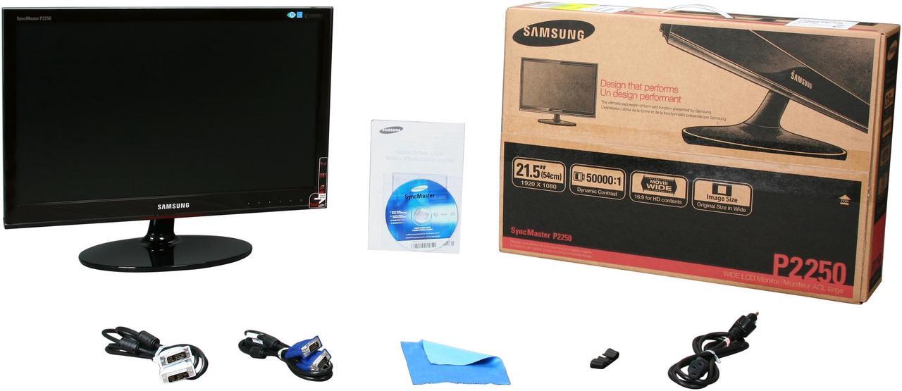Alt view image 8 of 8 - SAMSUNG 21.5" TN LCD Monitor 2ms(GTG) D-Sub, DVI-D P2250