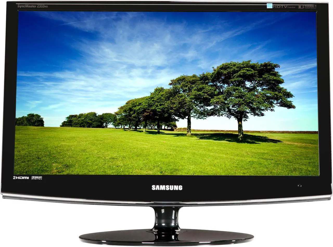 Alt view image 2 of 8 - SAMSUNG 2333HD-1 Black 23" 5ms HDMI Widescreen LCD Monitor w/ TV Tuner & Speakers 300 cd/m2 DC 10000:1 (1000:1)