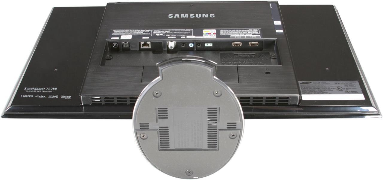 Alt view image 7 of 11 - SAMSUNG T23A750 Black 23" 5ms LED BackLight LCD 120Hz 3D Monitor w/DTV Tuner  & 3D glasses 250 cd/m2 DC 1,000,000:1 (1,000:1)