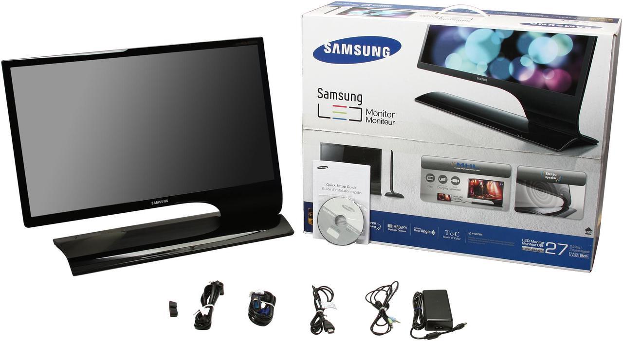 Alt view image 7 of 7 - SAMSUNG S27B750V High Gloss Black 27" 2ms HDMI*2 Widescreen LED-Backlit LCD Monitor 300 cd/m2 1000:1 Built-in Speakers