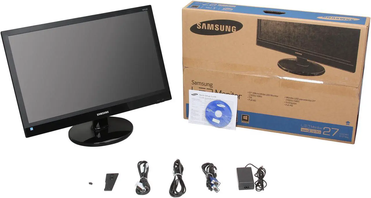 Alt view image 8 of 8 - SAMSUNG 27" TN LCD Monitor 5ms (GTG) D-Sub, DVI S27C230B