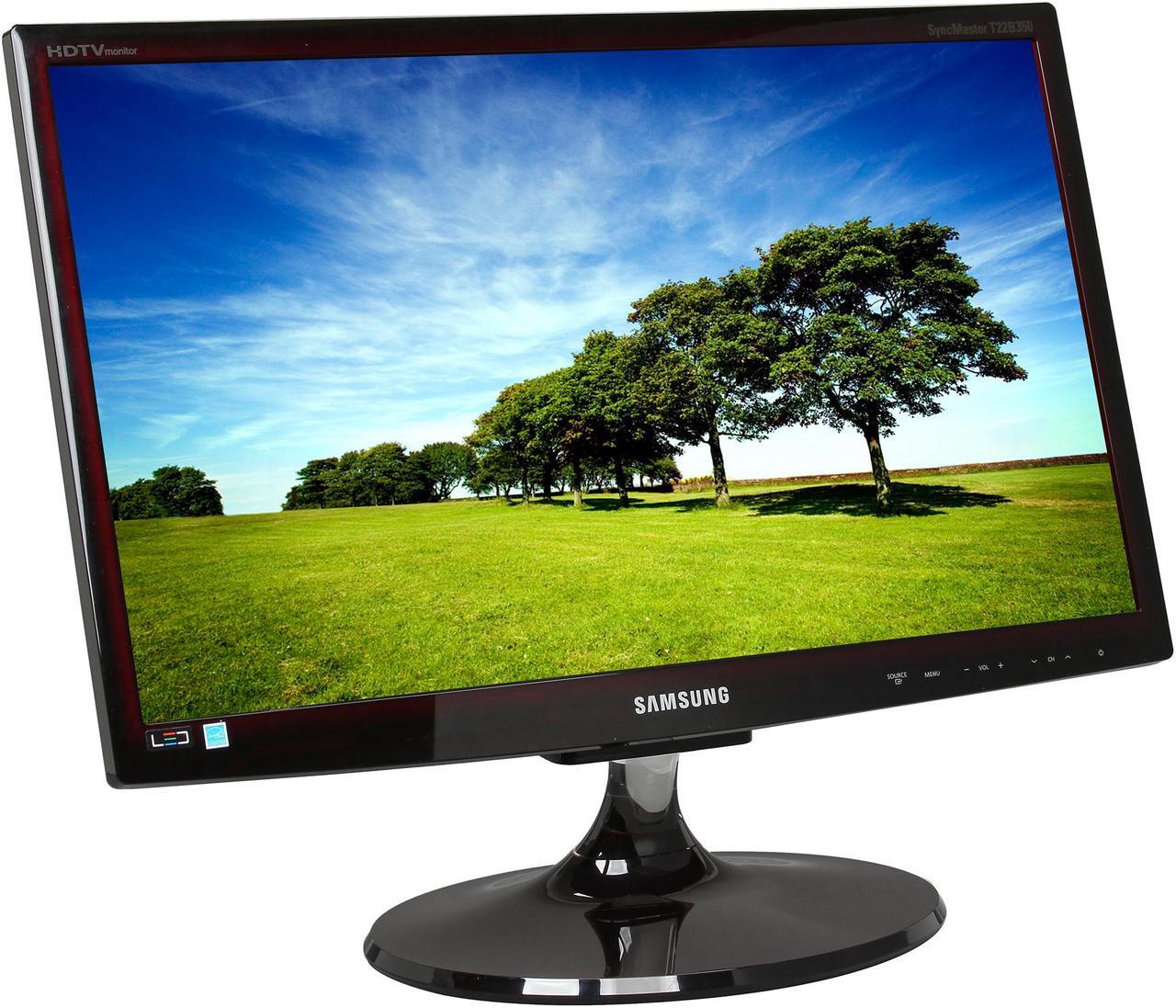 Alt view image 3 of 8 - SAMSUNG 21.5" TN LCD Monitor 5 ms D-sub, HDMI, Composite, Component T22B350