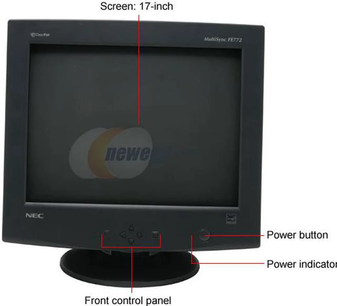 Alt view image 3 of 9 - NEC Display Solutions FE772-BK Black 17" CRT Monitor D-Sub