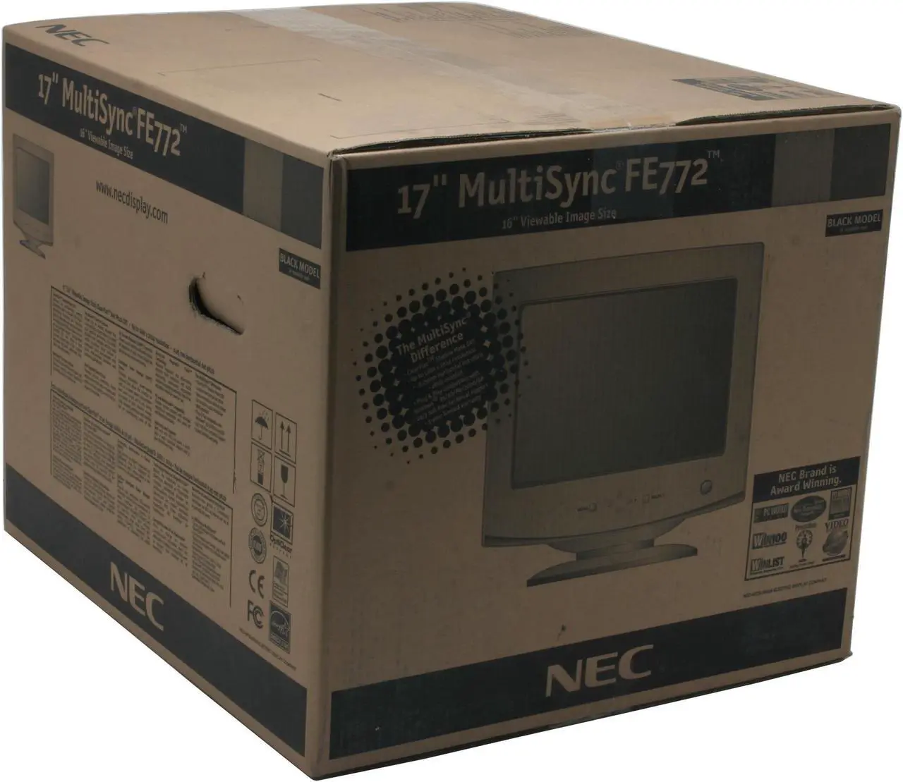 Alt view image 9 of 9 - NEC Display Solutions FE772-BK Black 17" CRT Monitor D-Sub