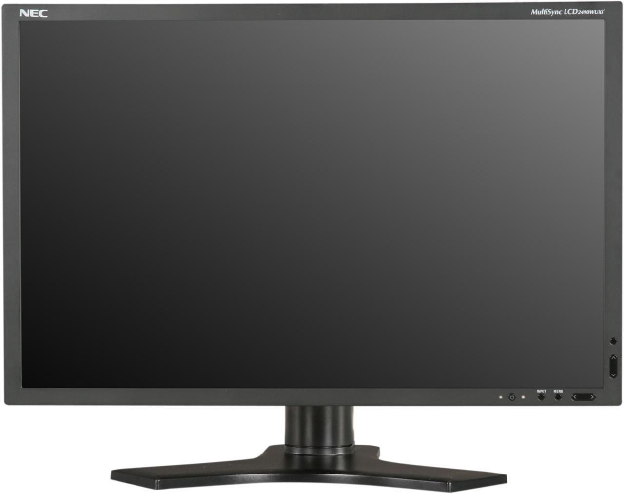 Alt view image 9 of 10 - NEC Display Solutions LCD2490WUXi2-BK Black 24" Height,Swilve,Pivot & Tilt Adjustable Widescreen LCD Monitor 320 cd/m2 1000:1
