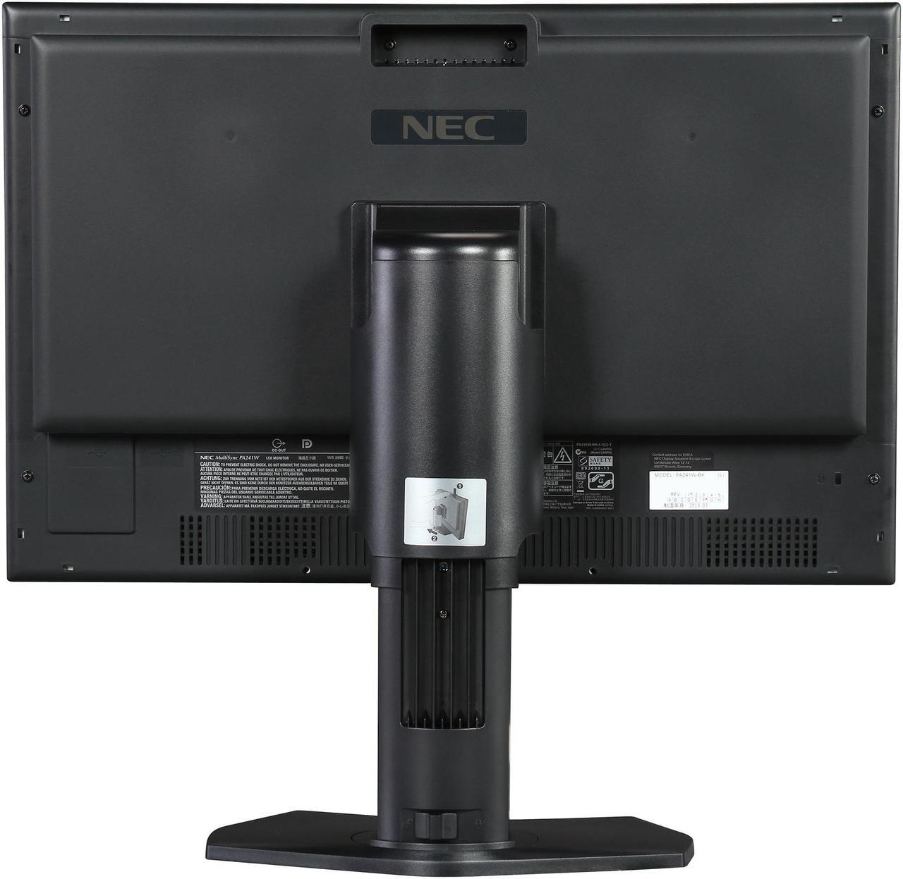 Alt view image 5 of 10 - NEC Display Solutions PA241W-BK Black 24.1" Height, Swivel & Pivot Adjustable IPS Panel Widescreen LCD Monitor 360 cd/m2 1000:1