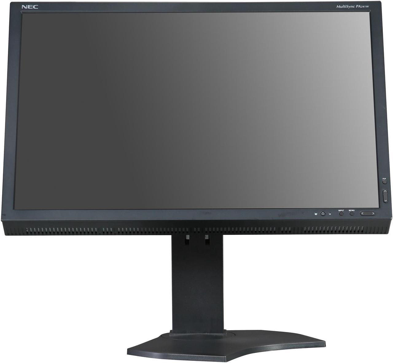 Alt view image 7 of 10 - NEC Display Solutions PA241W-BK Black 24.1" Height, Swivel & Pivot Adjustable IPS Panel Widescreen LCD Monitor 360 cd/m2 1000:1