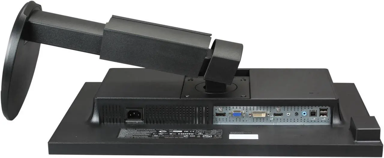 Alt view image 7 of 8 - NEC Display MultiSync EA244WMI-BK 24" Professional IPS 1920 x 1200 16:9 Monitor with 5ms Response Rate, 1000:1 Contrast, DisplayPort, HDMI, DVI-D and VGA