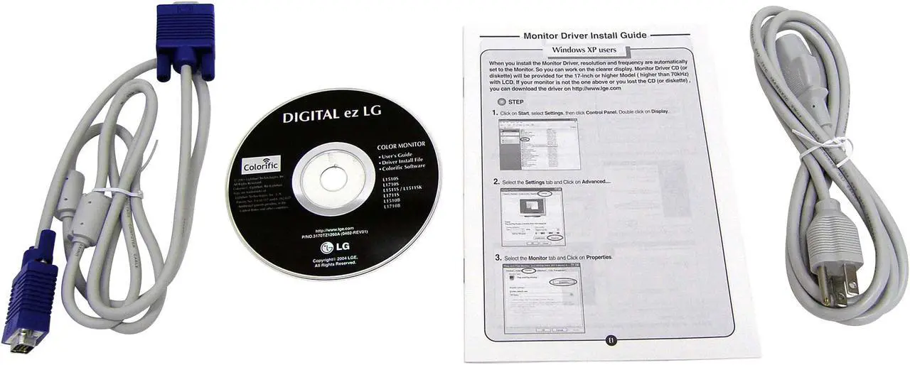 Alt view image 7 of 8 - LG 15" Active Matrix, TFT LCD XGA LCD Monitor 16 ms L1510S