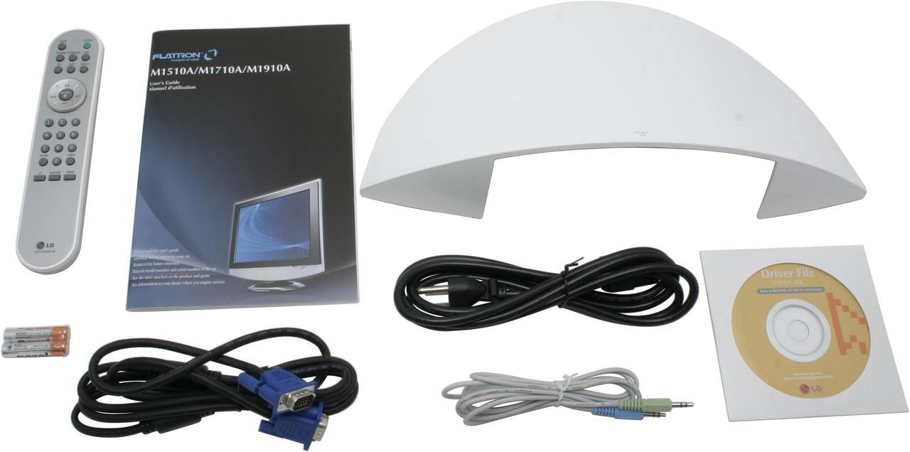 Alt view image 12 of 13 - LG 17" Active Matrix, TFT LCD SXGA LCD Monitor w/ TV Tuner 8 ms D-Sub M1710A