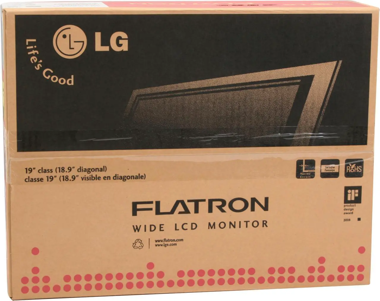 Alt view image 15 of 15 - LG W1952TQ-TF Black 19" 2ms Widescreen LCD Monitor 300 cd/m2  10000:1DCR with HDCP Support