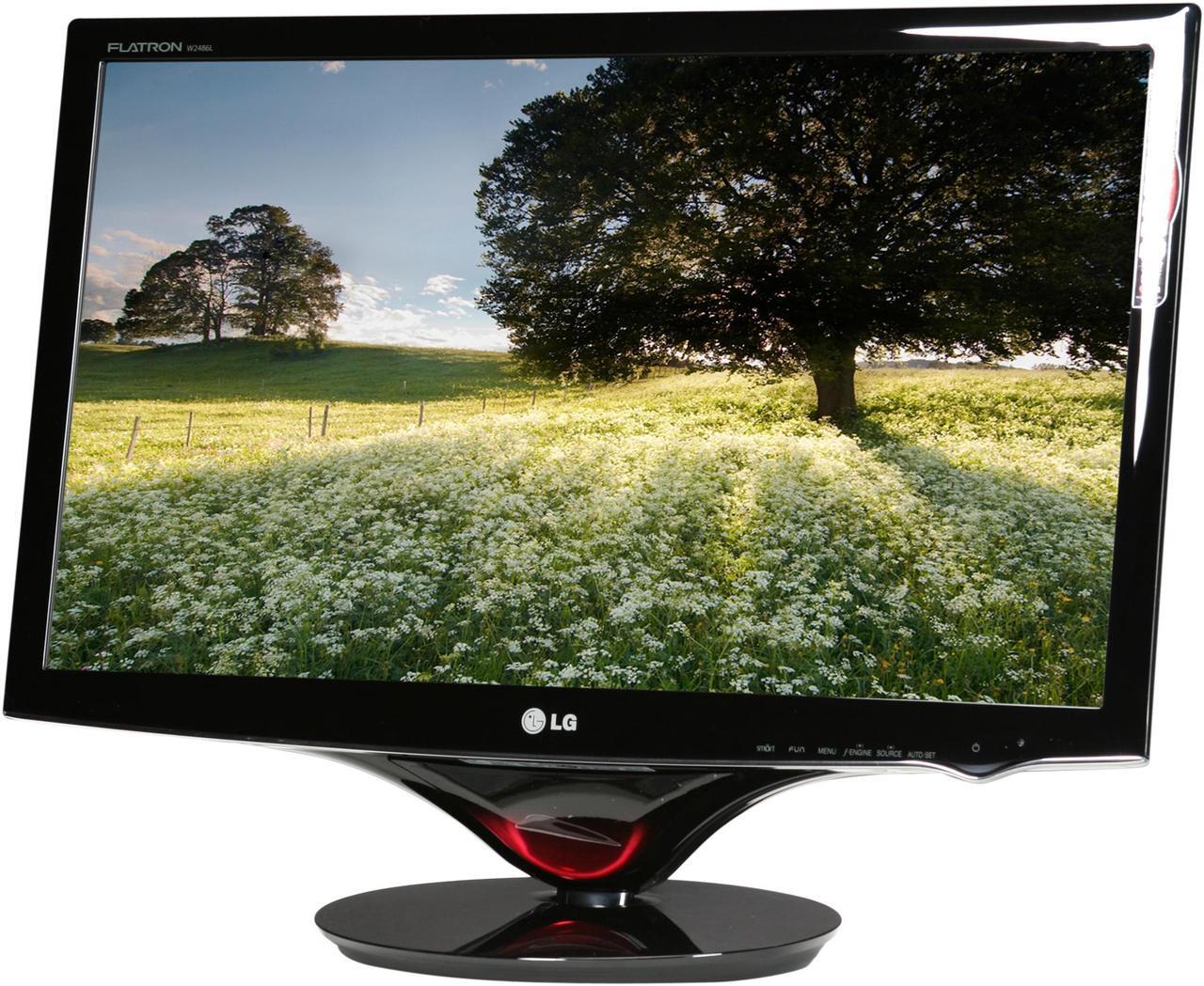Main image of LG W2486L Black 24" HDMI  LED Backlight LCD Monitor  Slim Design 250 cd/m2 DC 2000000:1