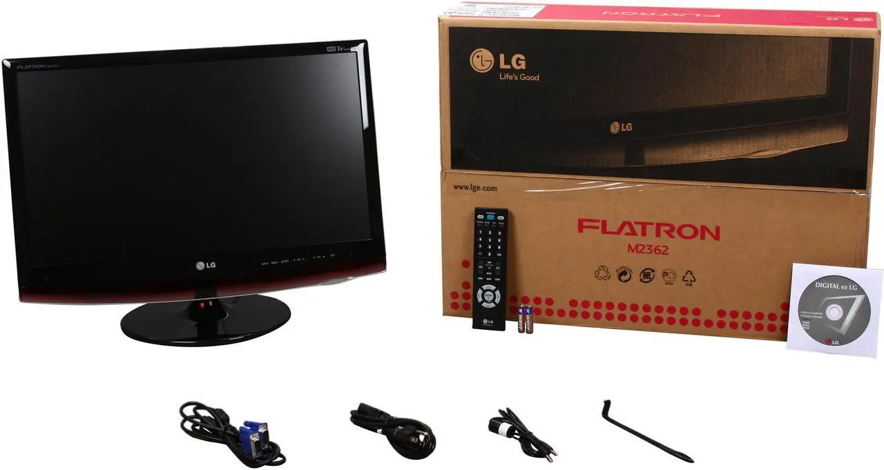Alt view image 7 of 7 - LG 23" LCD Monitor with TV Tuner 5 ms D-Sub, DVI-D, HDMI, Composite M2362D-PM