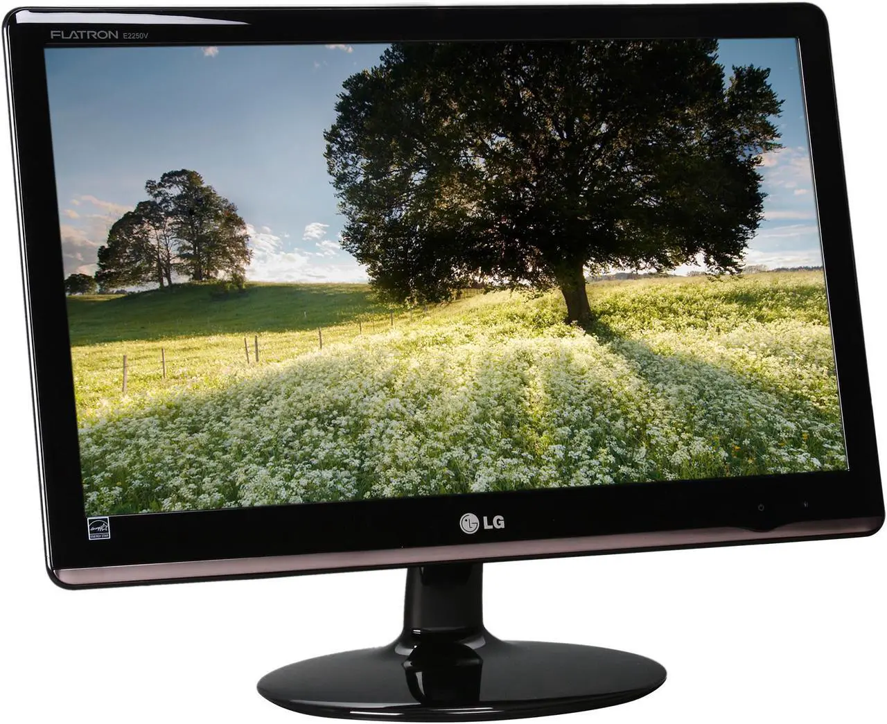 Alt view image 3 of 8 - LG E2250V-SN Glossy Black 22" 5ms HDMI Full HD  LED Backlight LCD monitor  Slim Design 250 cd/m2 DC 5,000,000:1
