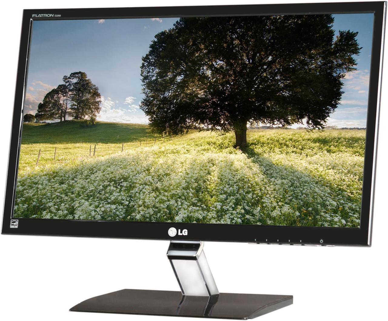 Main image of LG E2260V Glossy Black 22" Full HD 1920 x 1080p 5ms LED Backlight LCD Monitor Slim Design 250cd/m2 DC 5,000,000:1