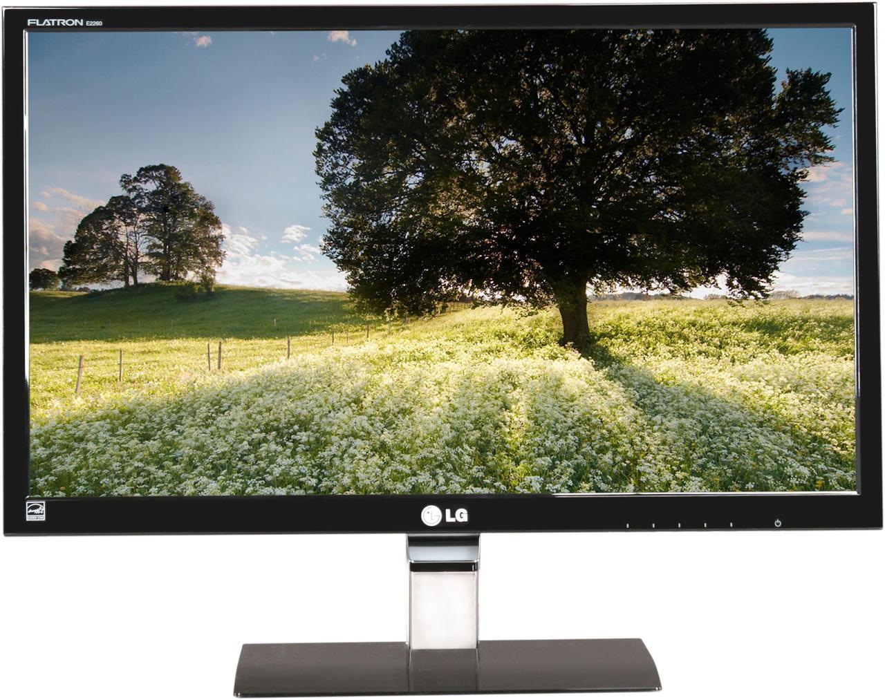 Alt view image 2 of 7 - LG E2260V Glossy Black 22" Full HD 1920 x 1080p 5ms LED Backlight LCD Monitor Slim Design 250cd/m2 DC 5,000,000:1