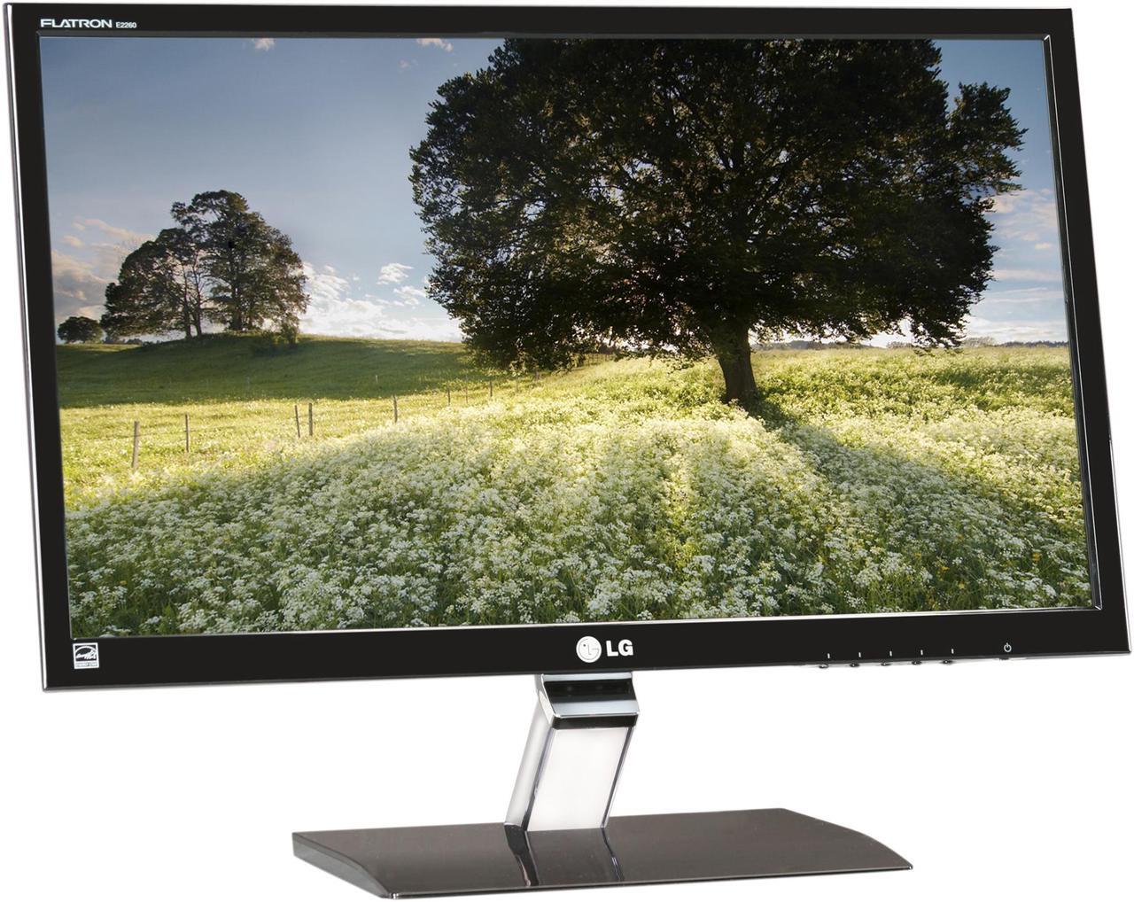 Alt view image 3 of 7 - LG E2260V Glossy Black 22" Full HD 1920 x 1080p 5ms LED Backlight LCD Monitor Slim Design 250cd/m2 DC 5,000,000:1