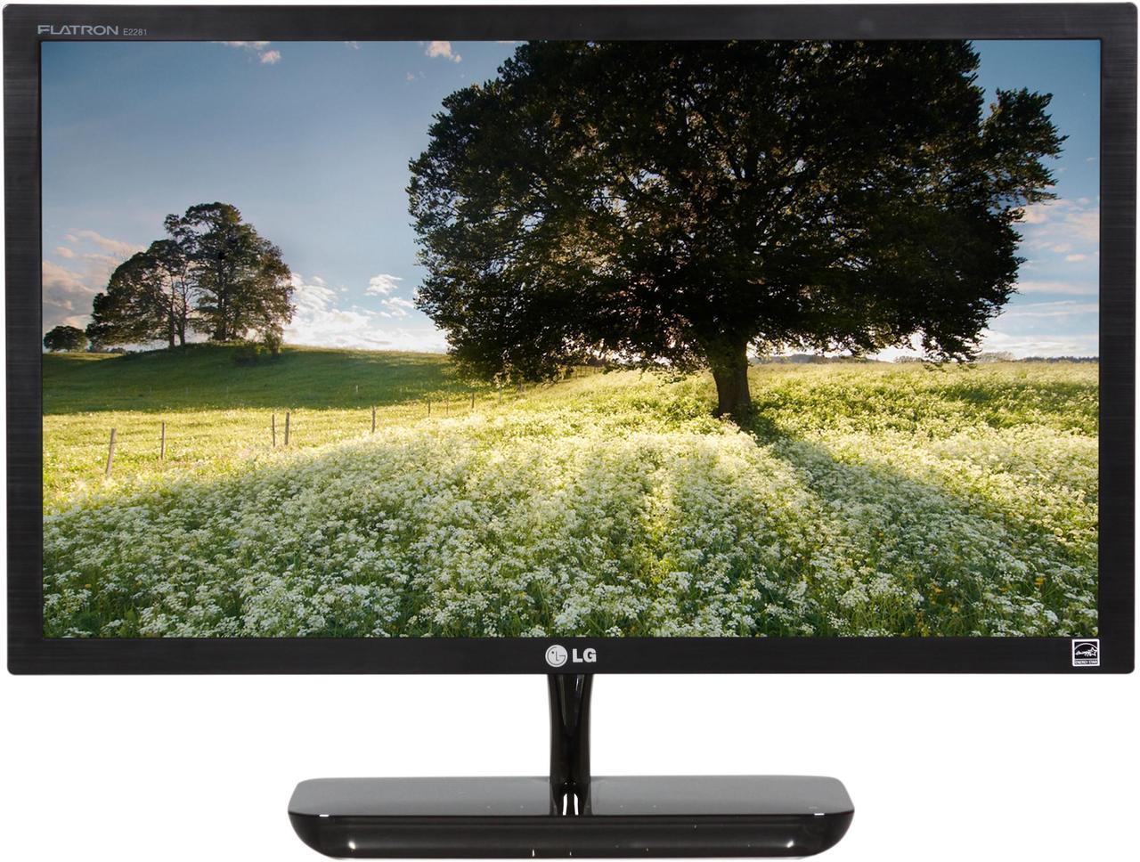 Alt view image 2 of 7 - LG E2281 Black 22" 5ms Full HD LED BackLight LCD Monitor 250 cd/m2 1000:1