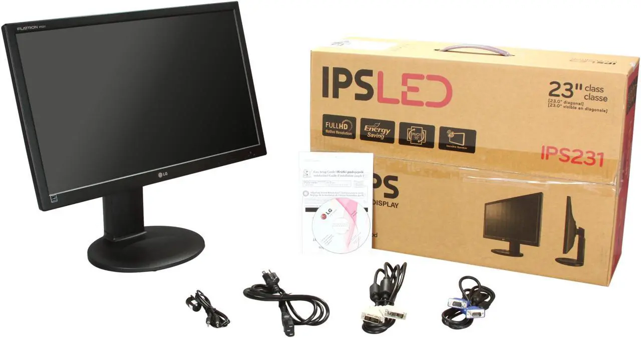 Alt view image 10 of 10 - LG IPS231B-BN Black 23" Height,Swivel & Title Adjustable Full HD IPS Panel LED BackLight LCD Monitor w/Speakers 250 cd/m2 DFC 5,000,000:1 Built-in Speakers