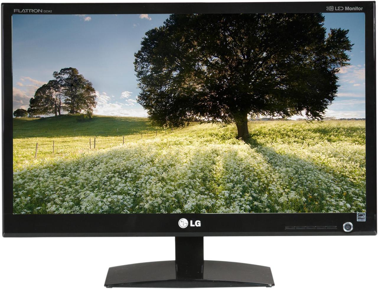 Alt view image 2 of 8 - LG D2342P-PN Black 23" 5ms HDMI LED Backlight Widescreen Cinema LCD 3D Monitor 250 cd/m2 5,000,000:1 w/3D glasses