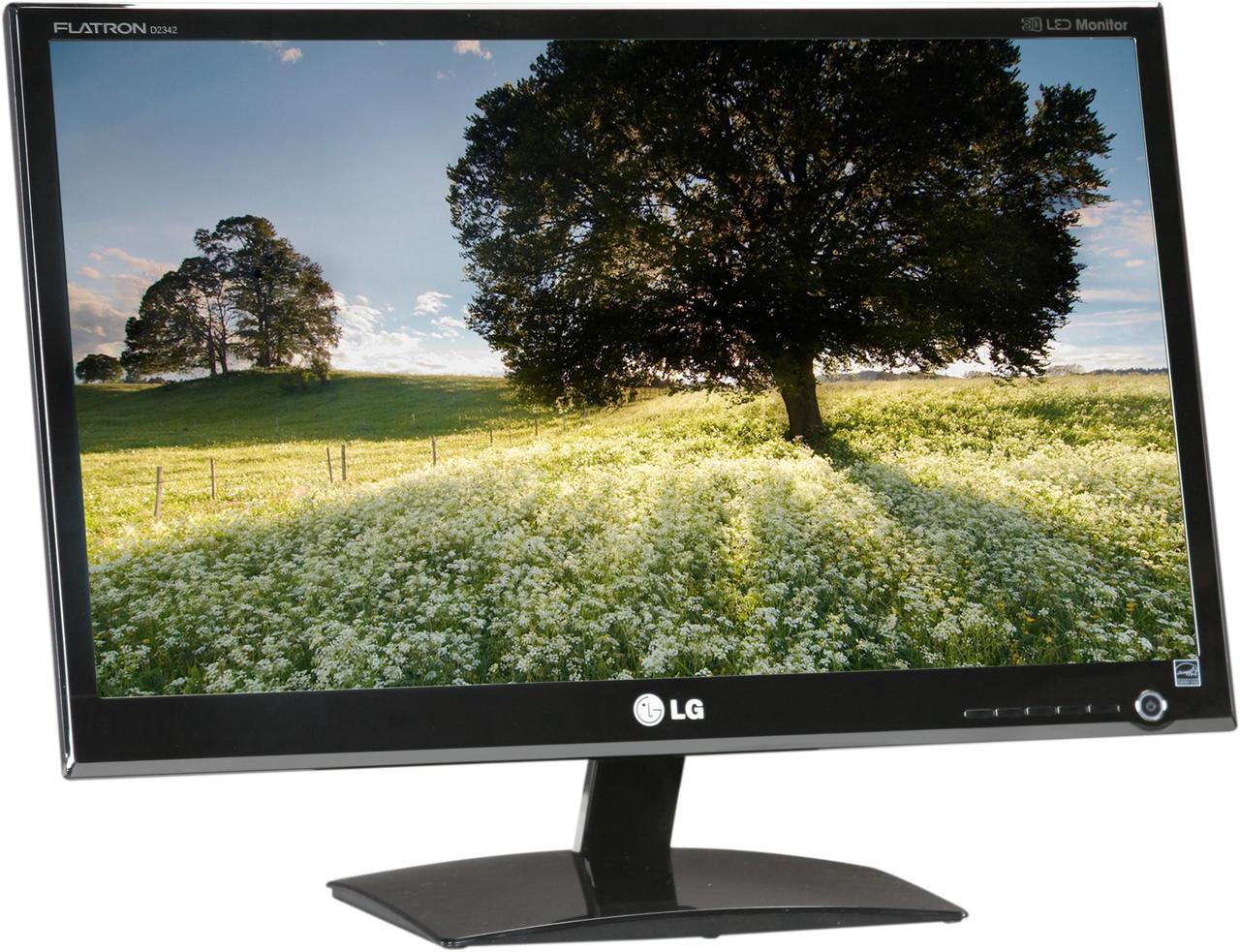 Alt view image 3 of 8 - LG D2342P-PN Black 23" 5ms HDMI LED Backlight Widescreen Cinema LCD 3D Monitor 250 cd/m2 5,000,000:1 w/3D glasses