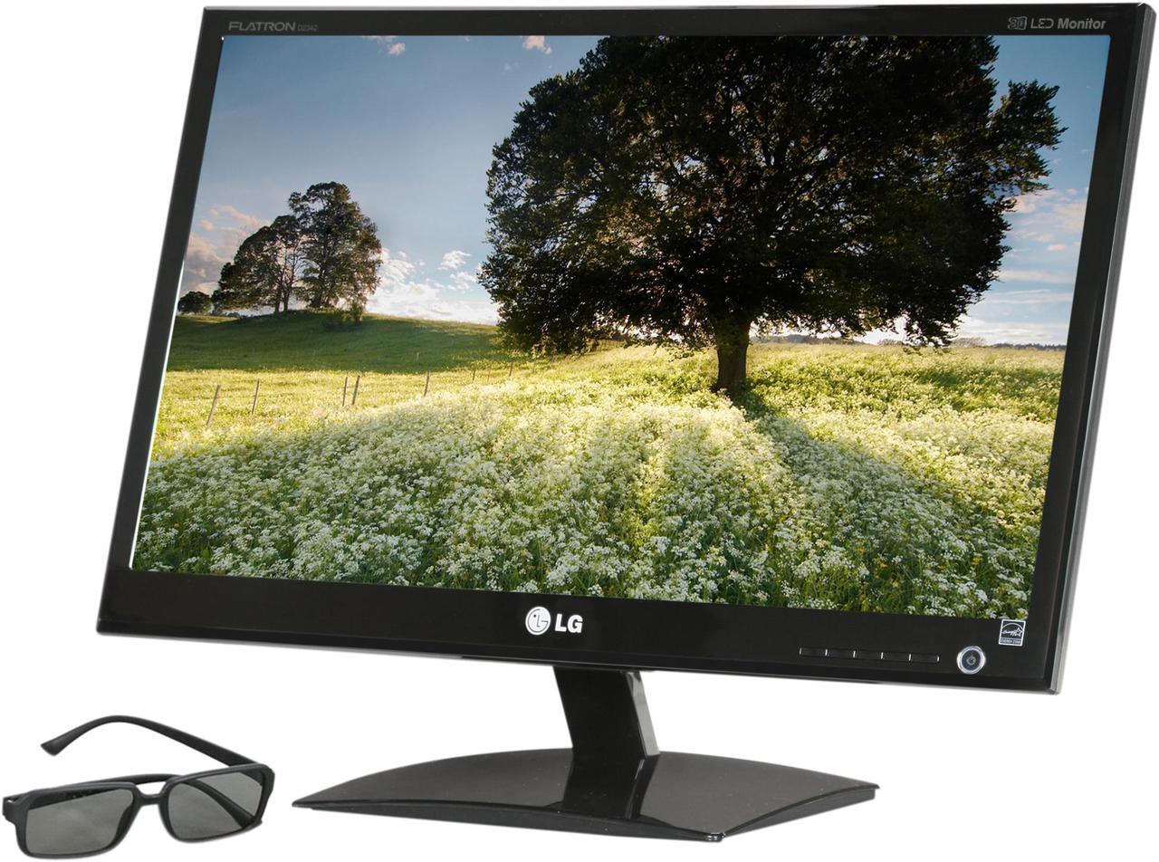 Main image of LG D2342P-PN Black 23" 5ms HDMI LED Backlight Widescreen Cinema LCD 3D Monitor 250 cd/m2 5,000,000:1 w/3D glasses