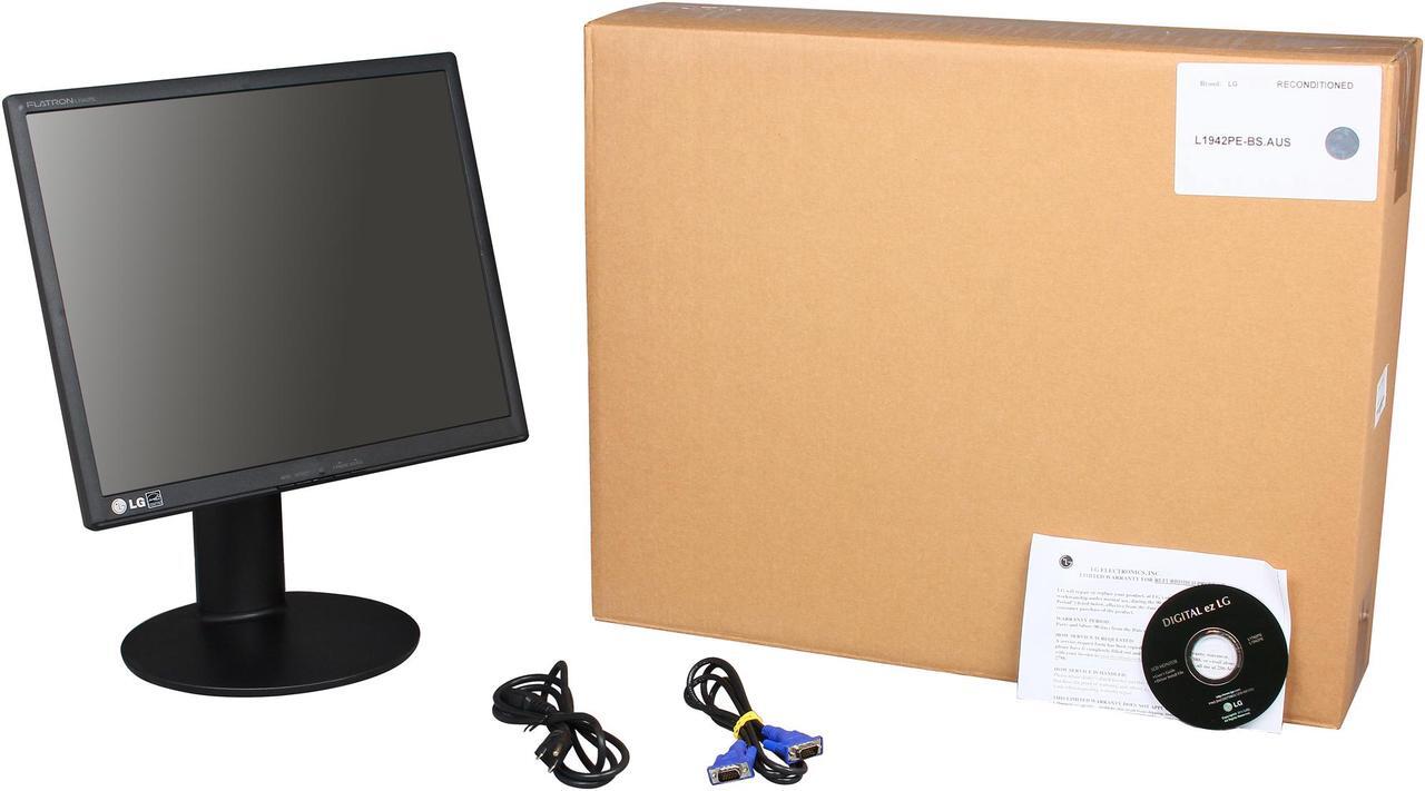 Alt view image 10 of 10 - LG L1942PE-BS Black 19" Class (18.9" Diag.) 5ms LCD Monitor 250 cd/m2 DFC 8000:1 (LG recertified  Grade A)