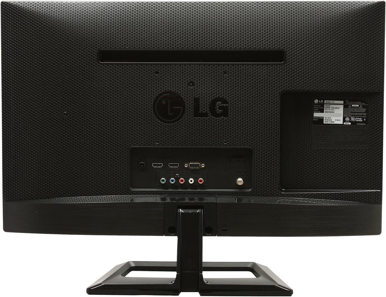 Alt view image 5 of 8 - LG M2452D-PU Black 24" 5ms MVA Panel HDMI Widescreen LED Monitor 250 cd/m2 DFC 5,000,000:1 built-in TV Tuner