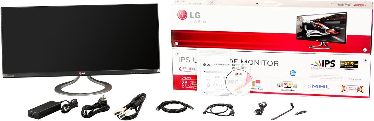 Alt view image 6 of 6 - LG 29EA93-P 29" 5ms HDMI 21:9 UltraWide LED Backlight LCD Monitor, IPS Panel 300 cd/m2 5,000,000:1 4-Screen Split Built-in Speakers