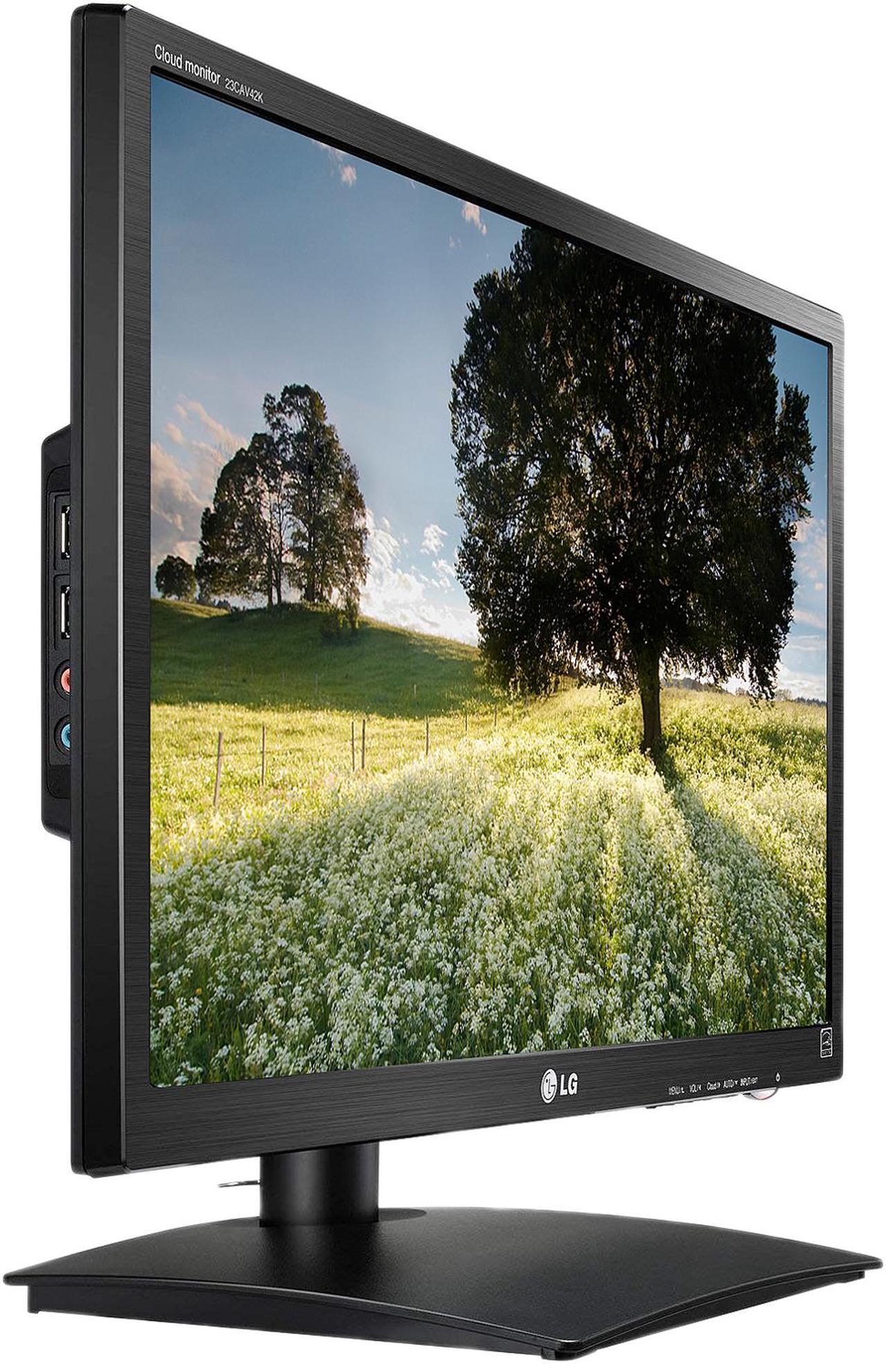 Alt view image 3 of 10 - LG 23" IPS Cloud Monitor IPS 14ms (GTG) D-Sub, DVI-I 23CAV42K-BL