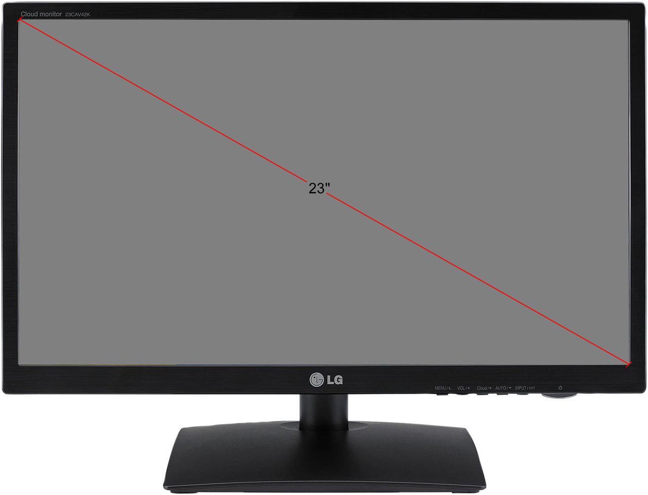 Alt view image 10 of 10 - LG 23" IPS Cloud Monitor IPS 14ms (GTG) D-Sub, DVI-I 23CAV42K-BL