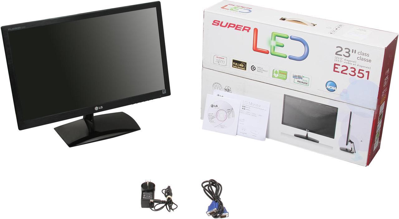 Alt view image 7 of 7 - LG 23" LED Monitor 5 ms E2351VZ