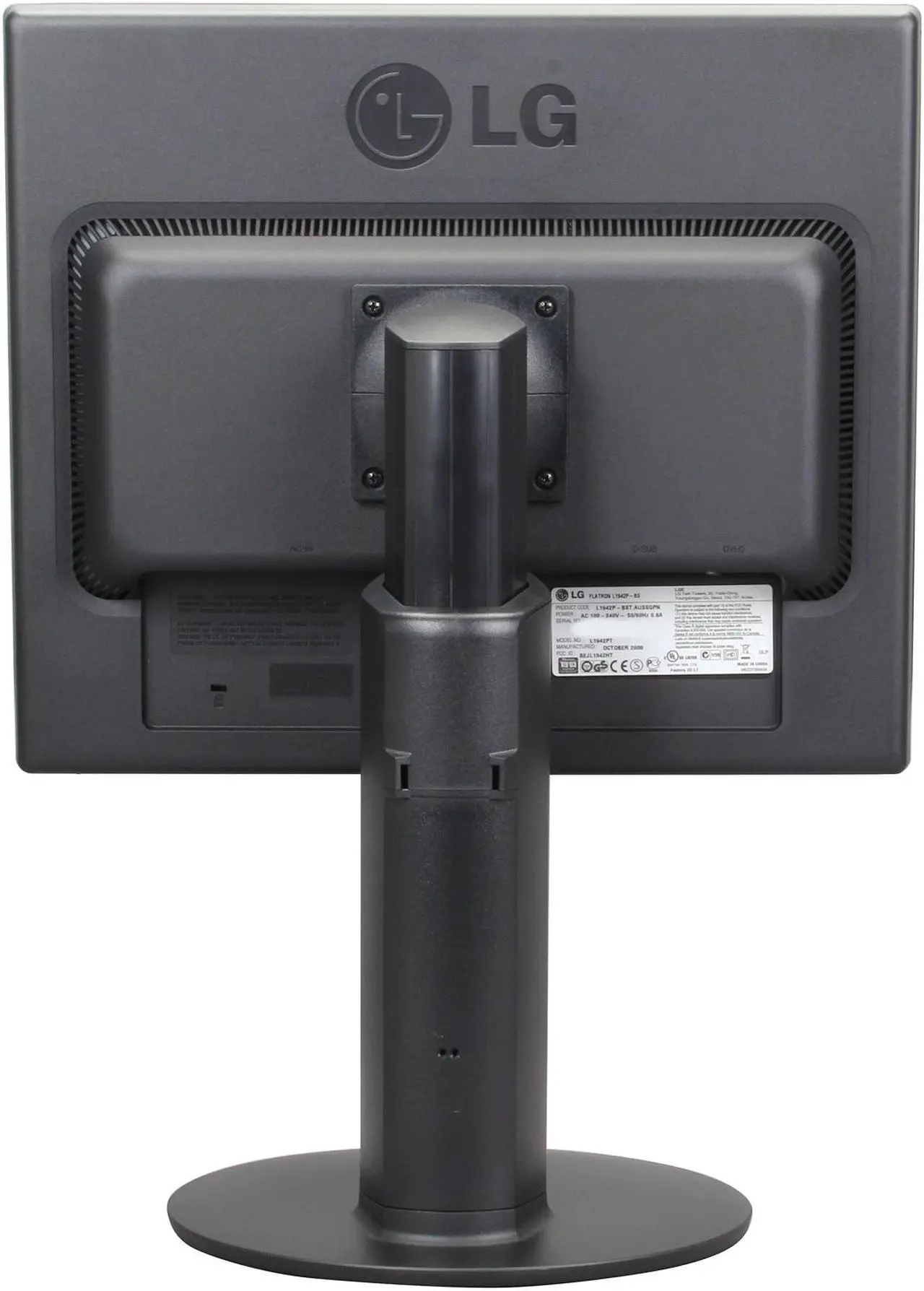 Alt view image 5 of 10 - LG 19" Active Matrix, TFT LCD SXGA LCD Monitor 2 ms D-Sub, DVI L1942P-BS