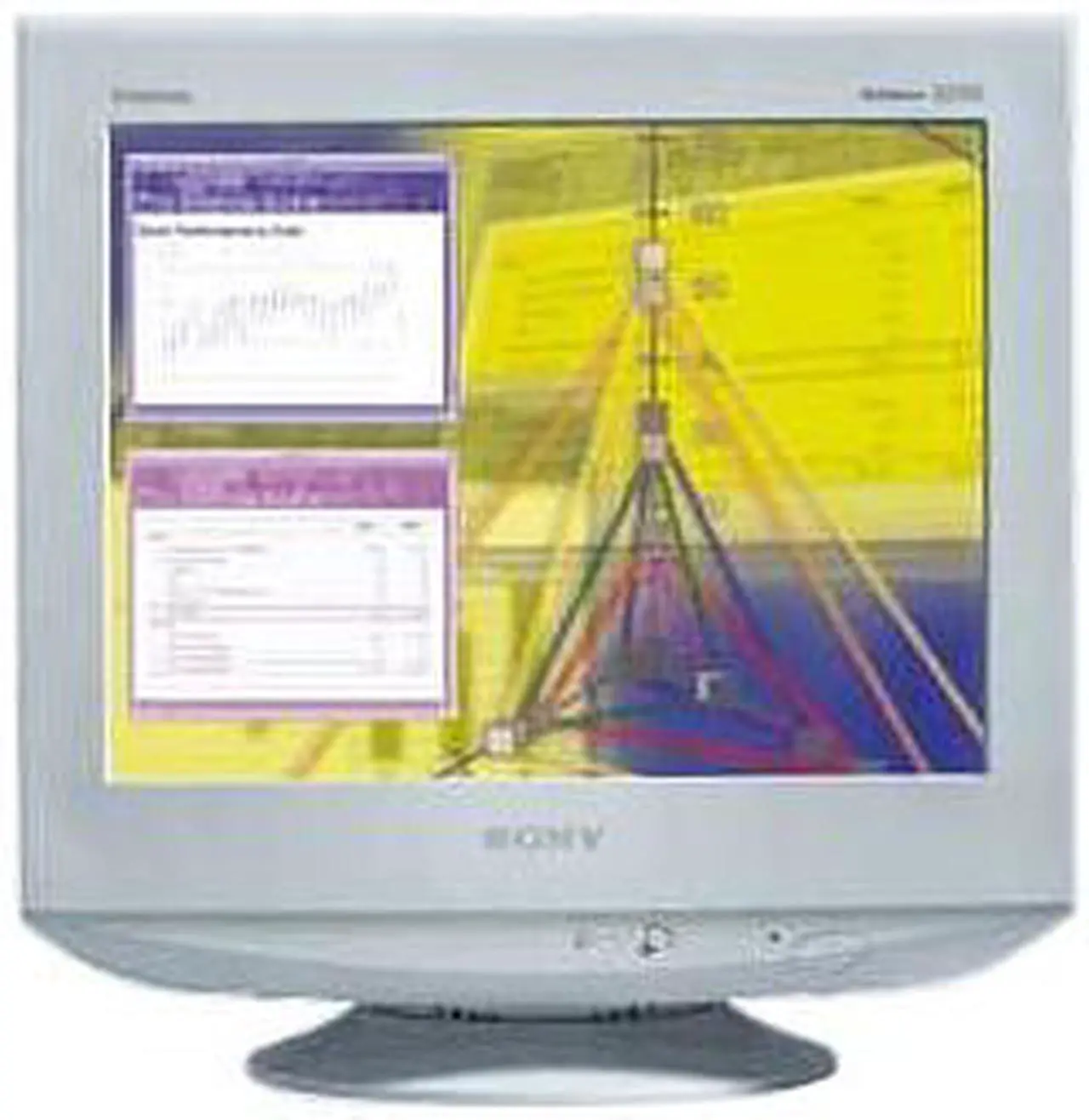 Main image of SONY CPD-G220R White 17" CRT Monitor 0.24mm Dot Pitch D-Sub
