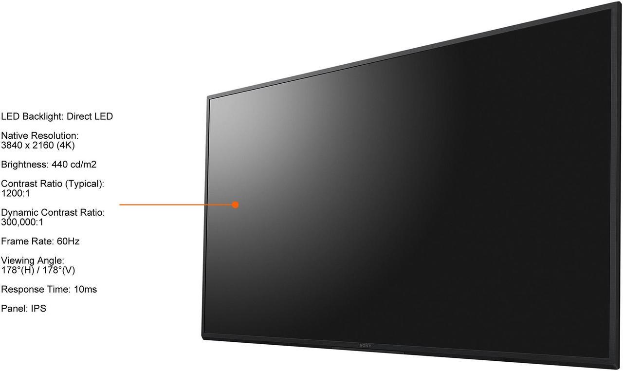 Alt view image 4 of 11 - Sony BRAVIA FW55BZ30J 55" 10ms 3840 x 2160 (4K) Ultra HD HDR Professional Display 1200:1