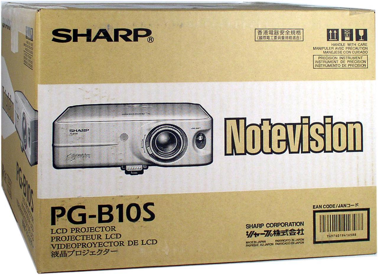 Alt view image 9 of 9 - SHARP PG-B10S 800 x 600 1,200 ANSI lumen (Standard mode) 1080 ANSI lumen (Eco mode) LCD Projector 350:1