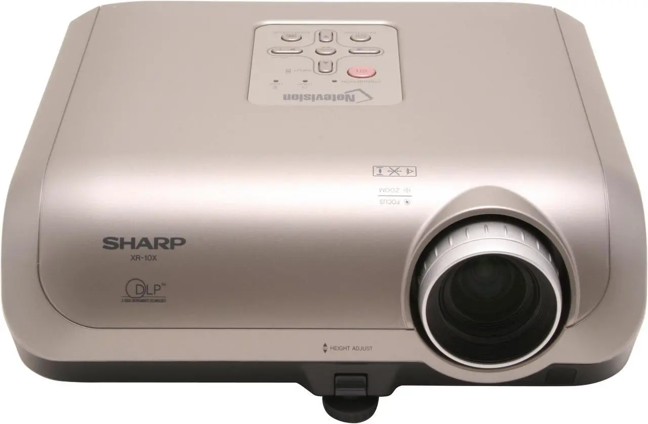 Alt view image 3 of 10 - SHARP XR-10X 1024 x 768 2000 ANSI Lumens Standard Mode; 1750 ANSI Lumens Low Power Mode DLP Projector 2000:1