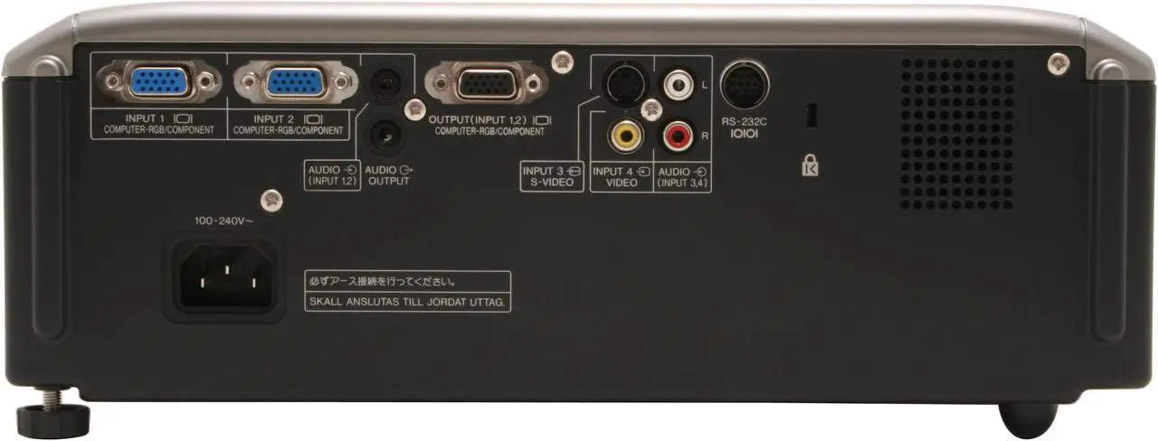 Alt view image 7 of 10 - SHARP XR-10X 1024 x 768 2000 ANSI Lumens Standard Mode; 1750 ANSI Lumens Low Power Mode DLP Projector 2000:1