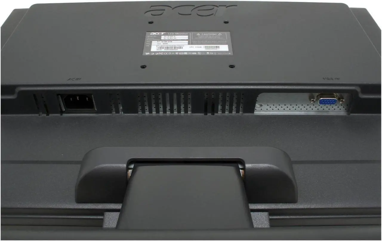 Alt view image 7 of 10 - Acer 19" Active Matrix, TFT LCD WXGA+ LCD Monitor 8 ms D-Sub AL1916W Ab