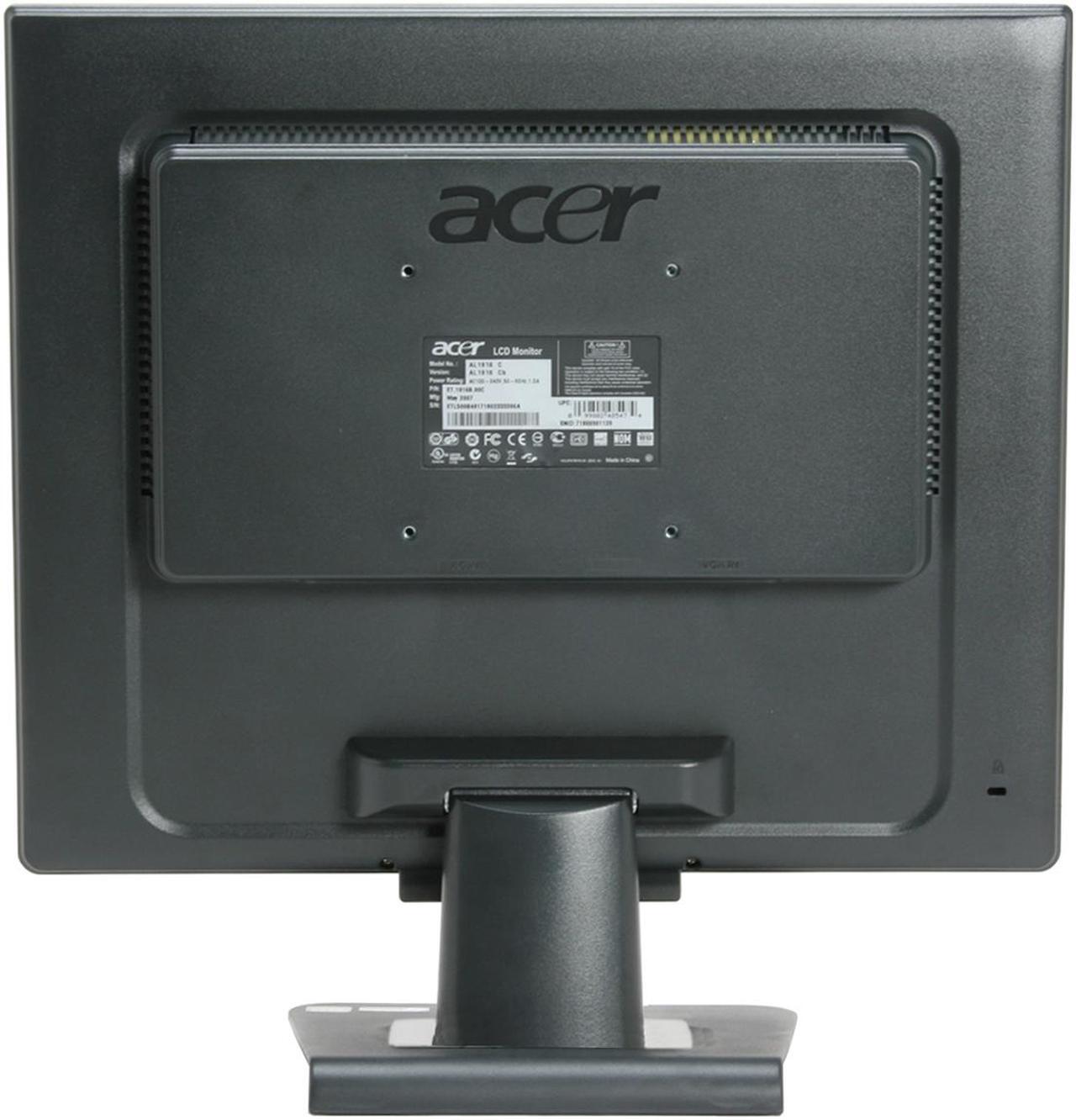 Alt view image 6 of 11 - Acer 19" TFT LCD SXGA LCD Monitor 5 ms D-Sub AL1916 Cb