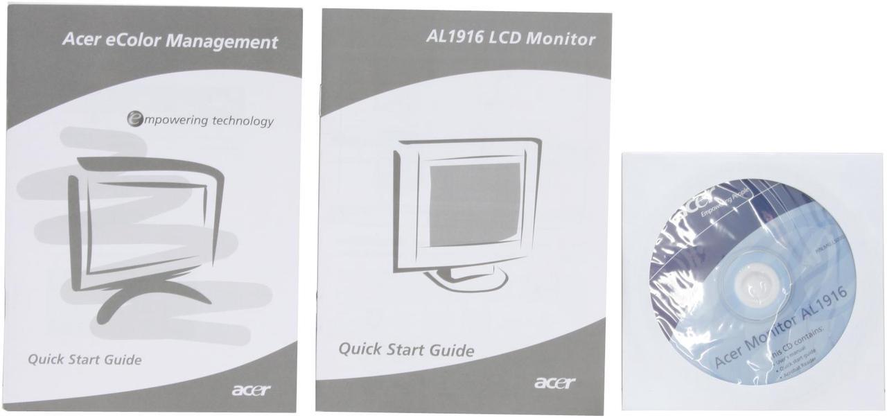 Alt view image 10 of 11 - Acer 19" TFT LCD SXGA LCD Monitor 5 ms D-Sub AL1916 Cb