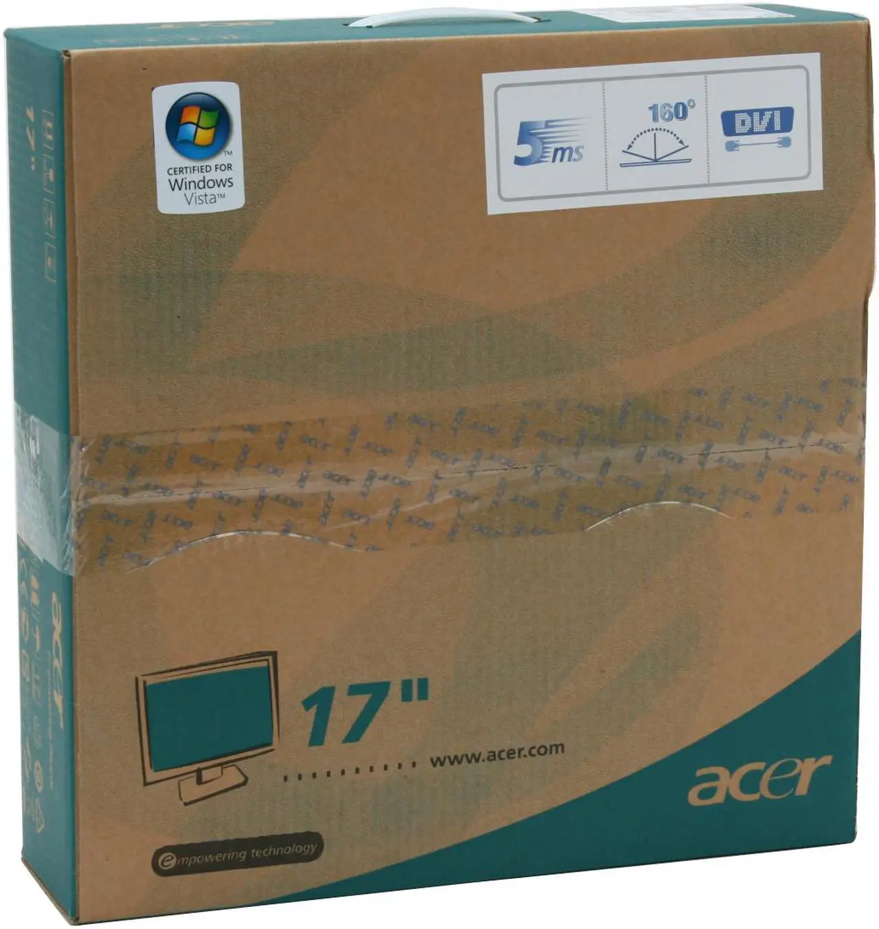 Alt view image 12 of 12 - Acer 17" SXGA LCD Monitor 5 ms D-Sub, DVI AL1716 Fbd