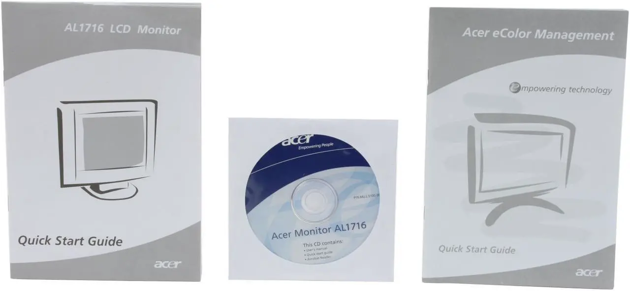 Alt view image 11 of 12 - Acer 17" SXGA LCD Monitor 5 ms D-Sub, DVI AL1716 Fbd