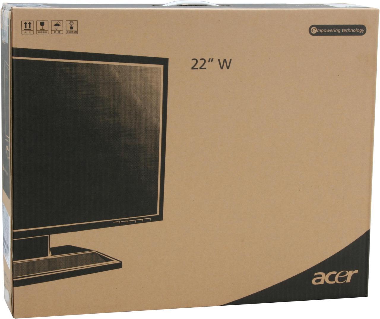 Alt view image 11 of 11 - Acer 22" TFT LCD WSXGA+ LCD Monitor 5 ms D-Sub, DVI V223wbmd
