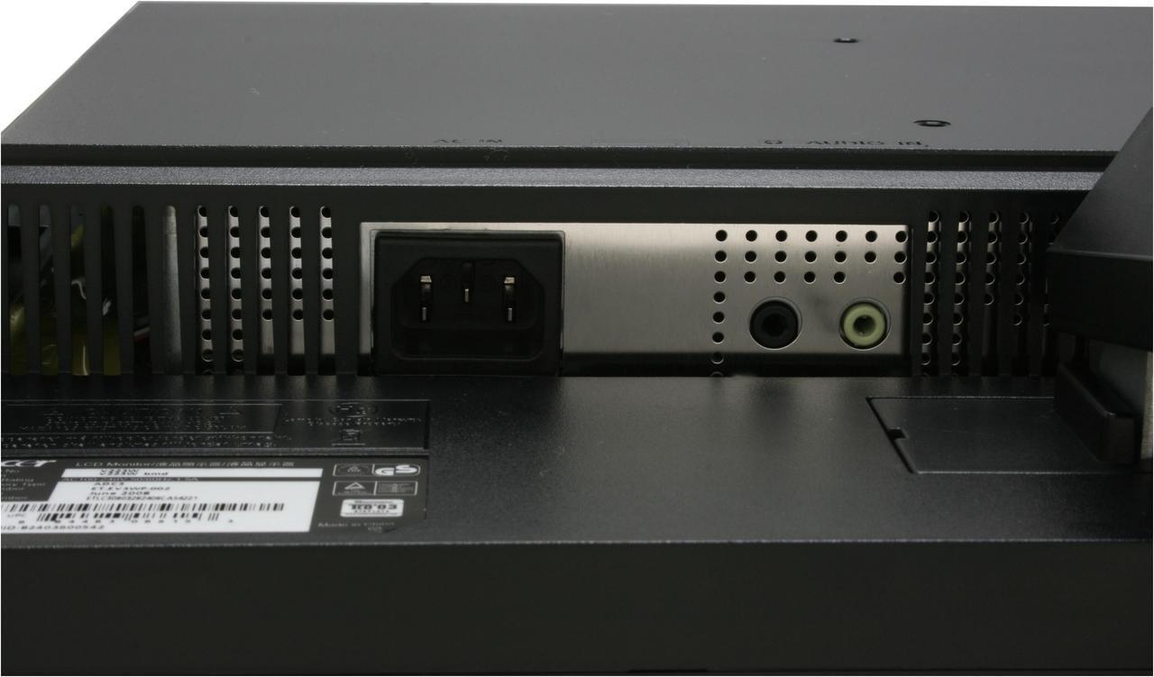 Alt view image 7 of 11 - Acer 22" TFT LCD WSXGA+ LCD Monitor 5 ms D-Sub, DVI V223wbmd